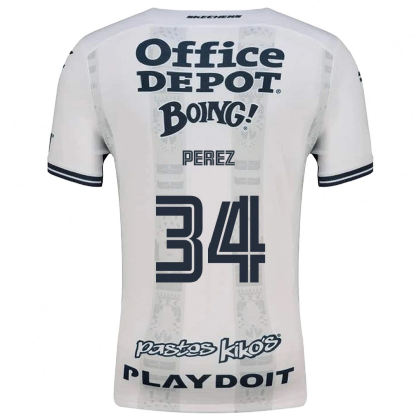Danxen Niño Camiseta Julio Pérez #34 Rojo Blanco Negro 2ª Equipación 2026/27 La Camisa México