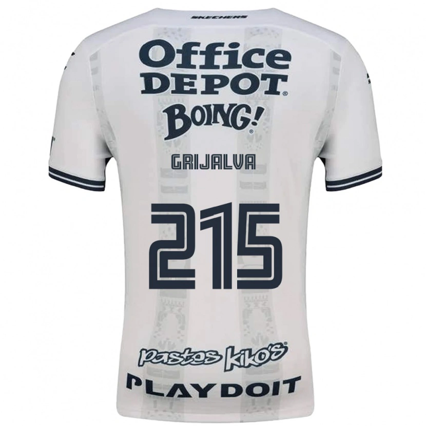 Danxen Niño Camiseta Leonardo Grijalva #215 Rojo Blanco Negro 2ª Equipación 2026/27 La Camisa México