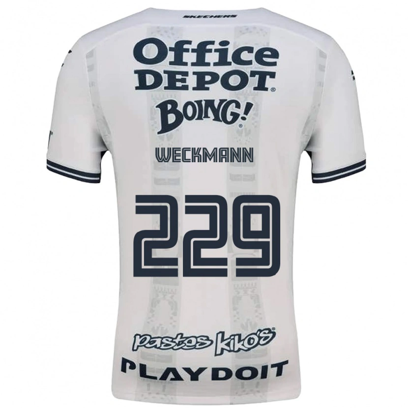 Danxen Niño Camiseta Hugo Weckmann #229 Rojo Blanco Negro 2ª Equipación 2026/27 La Camisa México