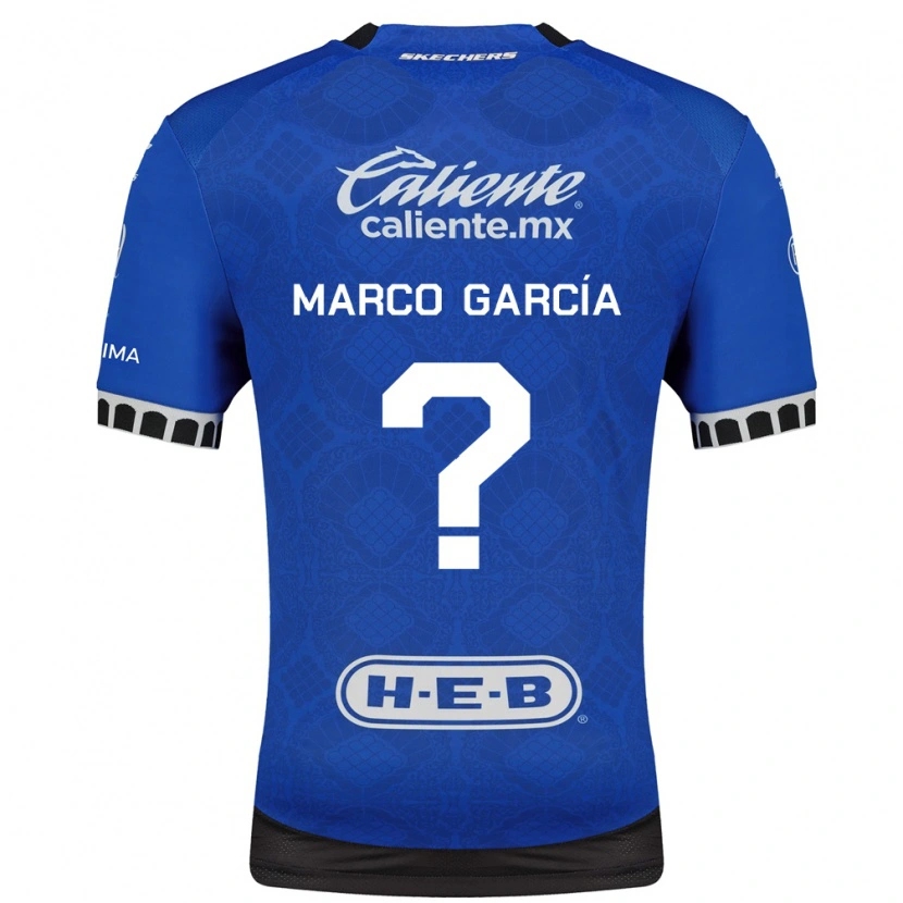 Danxen Niño Camiseta Marco Garcia #0 Azul Real Blanco Negro 2ª Equipación 2026/27 La Camisa México