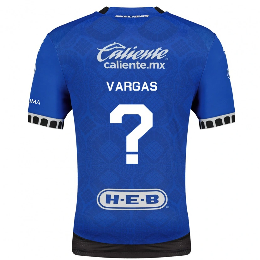 Danxen Niño Camiseta Leonardo Vargas #0 Azul Real Blanco Negro 2ª Equipación 2026/27 La Camisa México