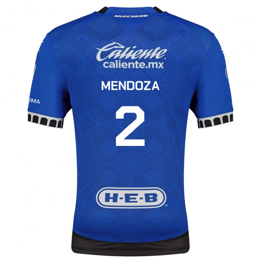 Danxen Niño Camiseta Omar Mendoza #2 Azul Real Blanco Negro 2ª Equipación 2026/27 La Camisa México