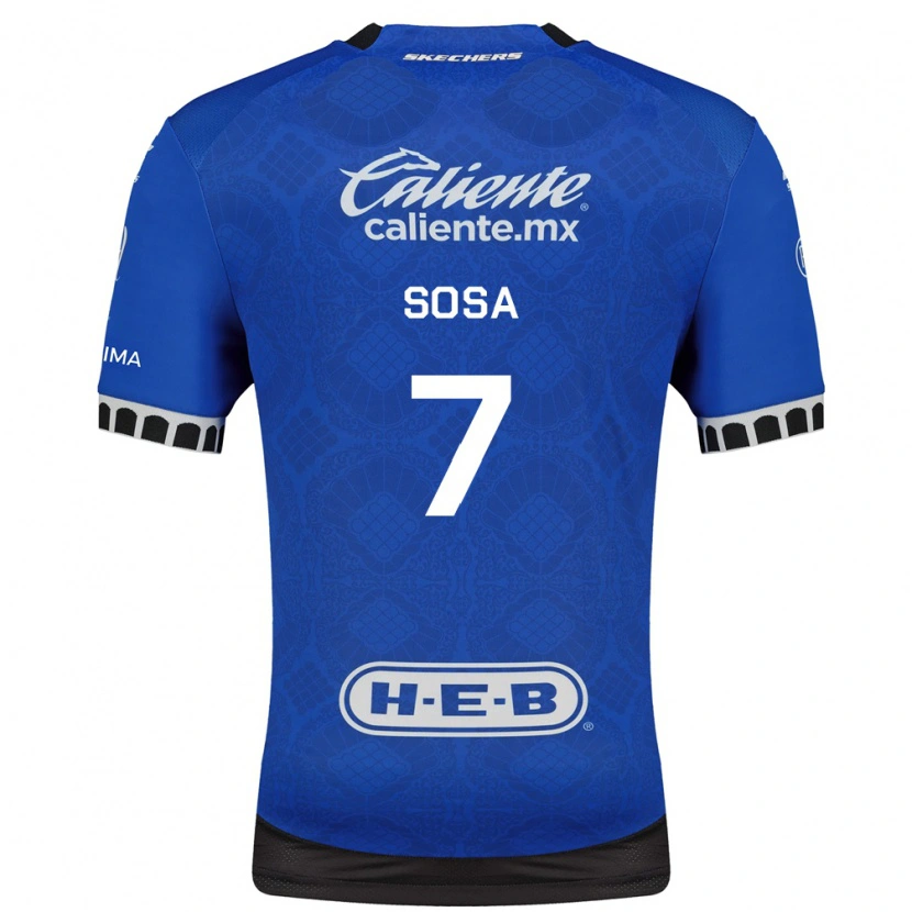 Danxen Niño Camiseta Samuel Sosa #7 Azul Real Blanco Negro 2ª Equipación 2026/27 La Camisa México