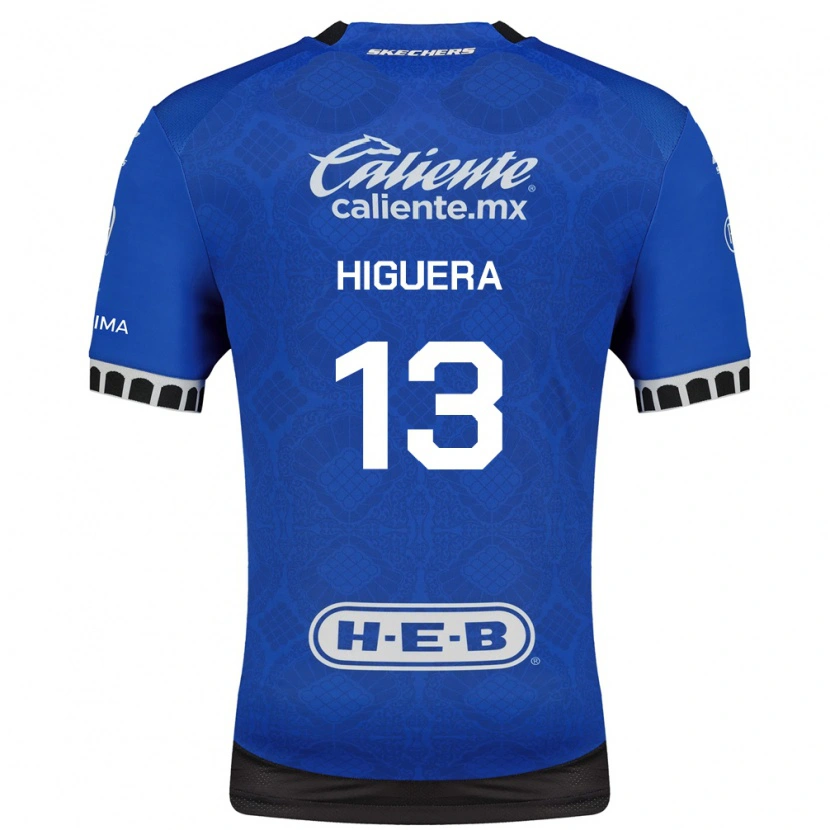 Danxen Niño Camiseta Carlos Higuera #13 Azul Real Blanco Negro 2ª Equipación 2026/27 La Camisa México
