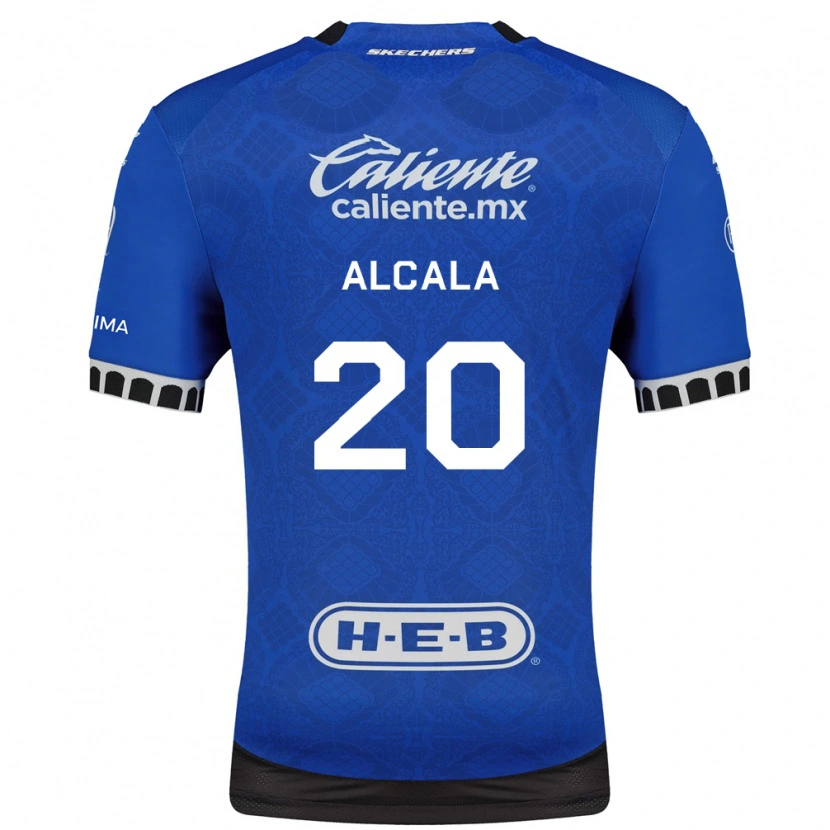 Danxen Niño Camiseta Álex Alcalá #20 Azul Real Blanco Negro 2ª Equipación 2026/27 La Camisa México