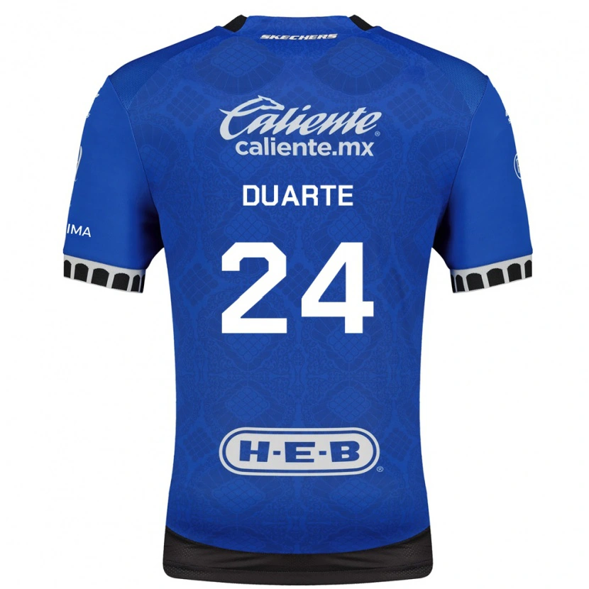 Danxen Niño Camiseta Bayron Duarte #24 Azul Real Blanco Negro 2ª Equipación 2026/27 La Camisa México