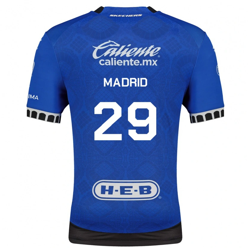 Danxen Niño Camiseta Waldo Madrid #29 Azul Real Blanco Negro 2ª Equipación 2026/27 La Camisa México