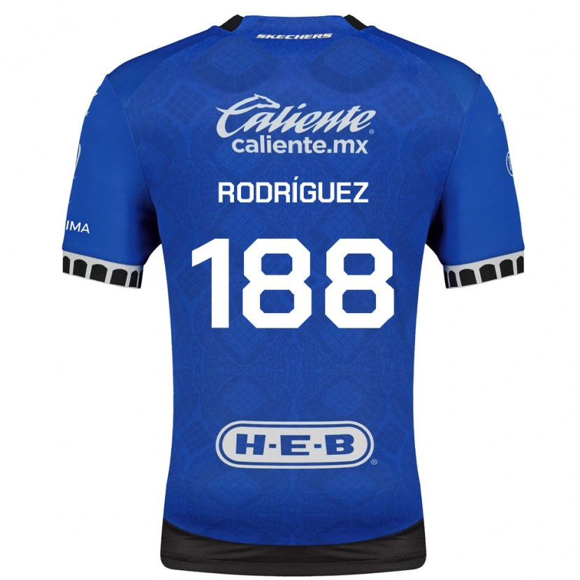 Danxen Niño Camiseta Darío Rodríguez #188 Azul Real Blanco Negro 2ª Equipación 2026/27 La Camisa México