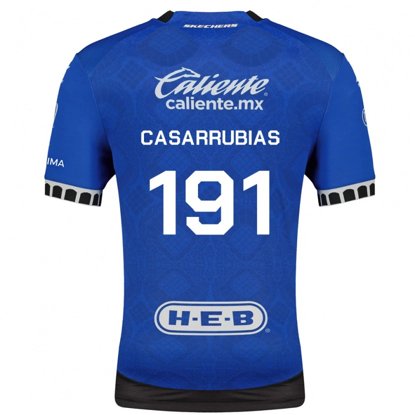 Danxen Niño Camiseta Aaron Casarrubias #191 Azul Real Blanco Negro 2ª Equipación 2026/27 La Camisa México
