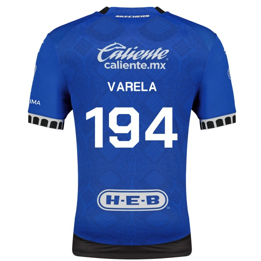 Danxen Niño Camiseta José Varela #194 Azul Real Blanco Negro 2ª Equipación 2026/27 La Camisa México