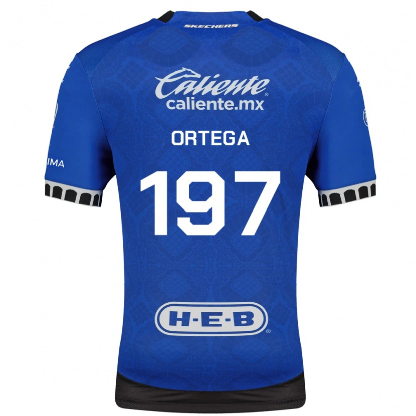Danxen Niño Camiseta Javier Ortega #197 Azul Real Blanco Negro 2ª Equipación 2026/27 La Camisa México