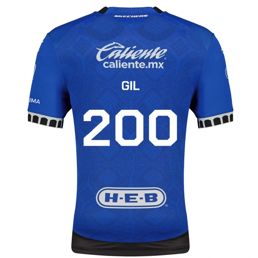 Danxen Niño Camiseta Gerardo Gil #200 Azul Real Blanco Negro 2ª Equipación 2026/27 La Camisa México