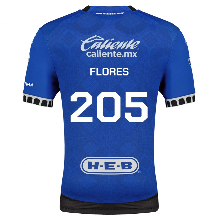 Danxen Niño Camiseta Rolando Flores #205 Azul Real Blanco Negro 2ª Equipación 2026/27 La Camisa México