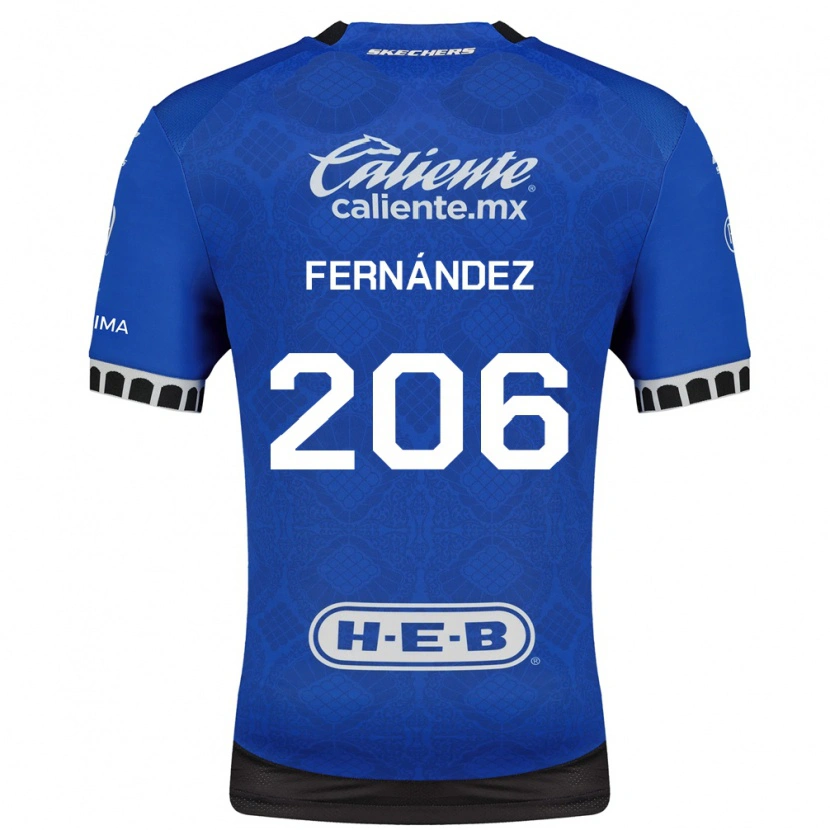 Danxen Niño Camiseta Erik Fernández #206 Azul Real Blanco Negro 2ª Equipación 2026/27 La Camisa México