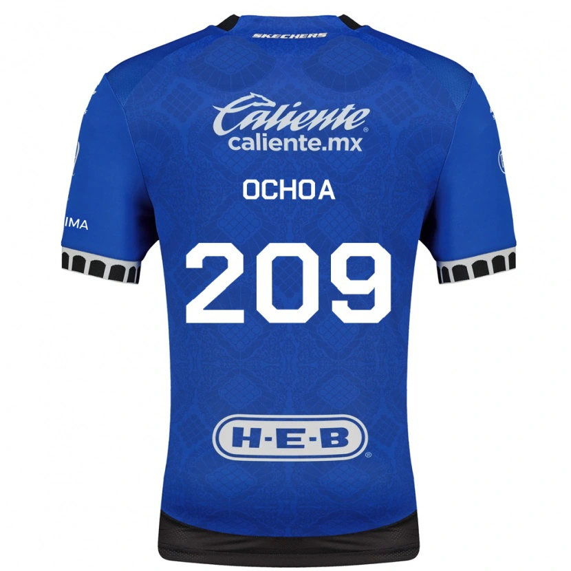 Danxen Niño Camiseta José Ochoa #209 Azul Real Blanco Negro 2ª Equipación 2026/27 La Camisa México