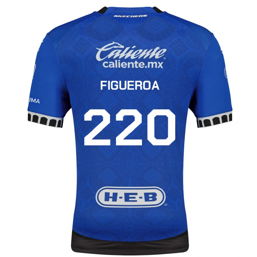 Danxen Niño Camiseta Christopher Figueroa #220 Azul Real Blanco Negro 2ª Equipación 2026/27 La Camisa México