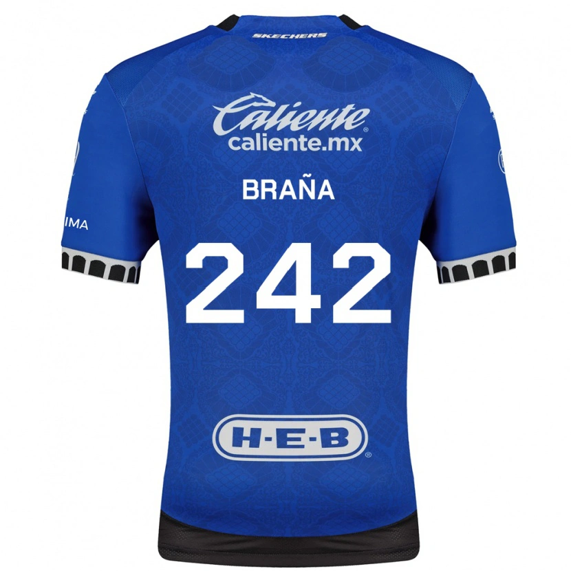 Danxen Niño Camiseta Armando Braña #242 Azul Real Blanco Negro 2ª Equipación 2026/27 La Camisa México