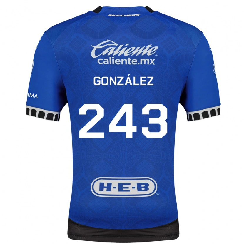 Danxen Niño Camiseta Leonardo González #243 Azul Real Blanco Negro 2ª Equipación 2026/27 La Camisa México