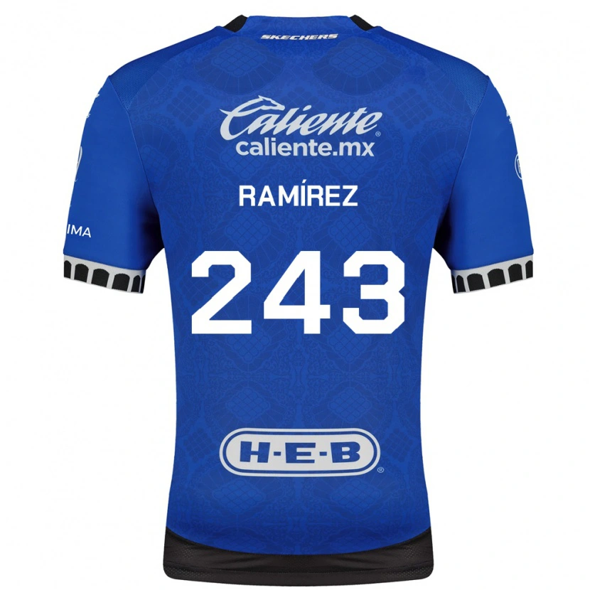 Danxen Niño Camiseta Eleazar Ramírez #243 Azul Real Blanco Negro 2ª Equipación 2026/27 La Camisa México