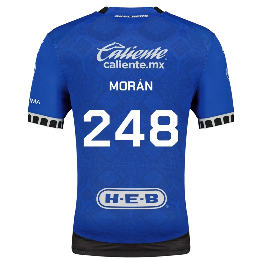 Danxen Niño Camiseta Jorge Morán #248 Azul Real Blanco Negro 2ª Equipación 2026/27 La Camisa México