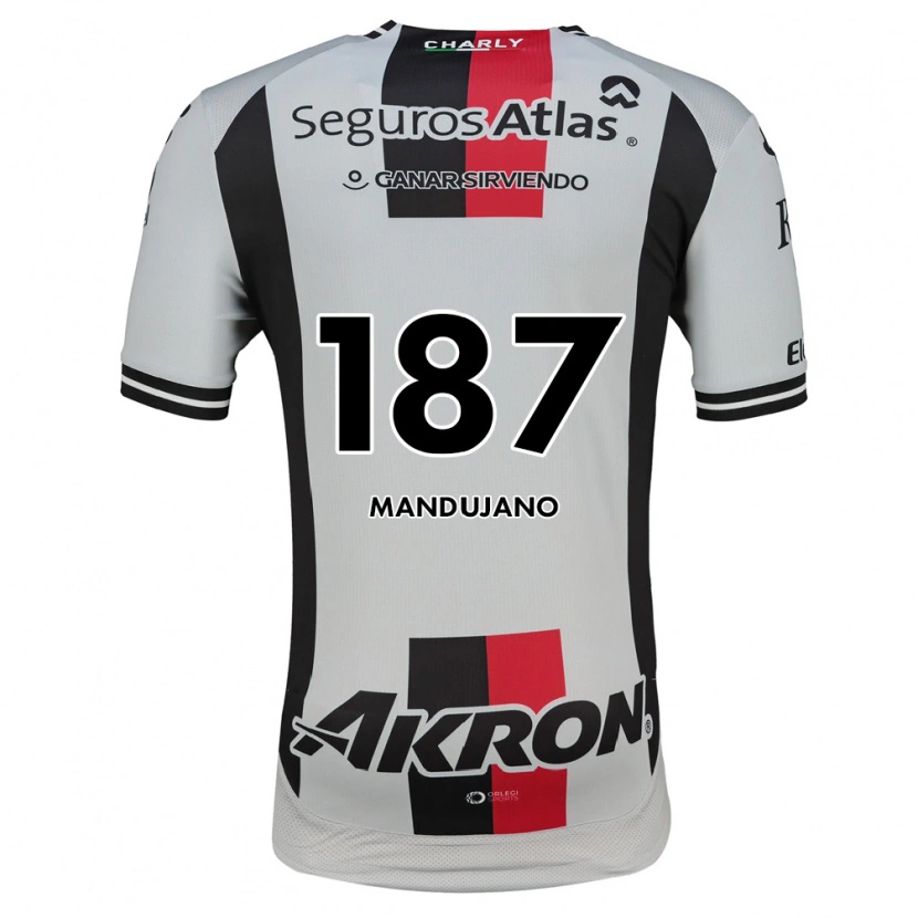 Danxen Niño Camiseta Sebastián Mandujano #187 Blanco Rojo Negro 2ª Equipación 2026/27 La Camisa México