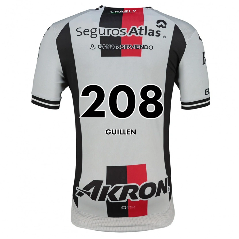 Danxen Niño Camiseta Jesús Guillén #208 Blanco Rojo Negro 2ª Equipación 2026/27 La Camisa México