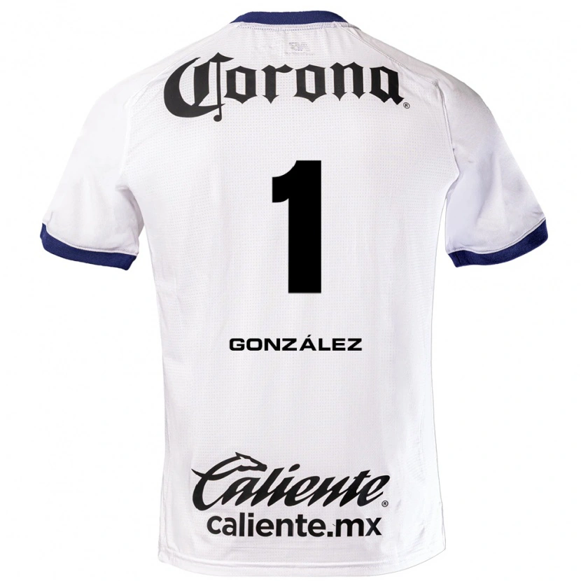 Danxen Niño Camiseta Hugo González #1 Blanco Azul Negro 2ª Equipación 2026/27 La Camisa México