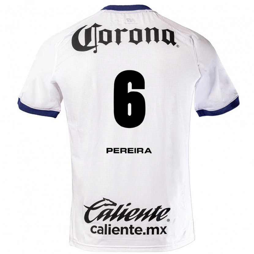 Danxen Niño Camiseta Federico Pereira #6 Blanco Azul Negro 2ª Equipación 2026/27 La Camisa México