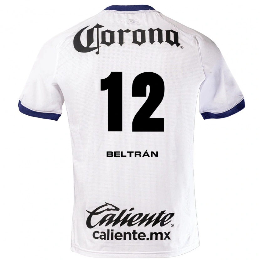 Danxen Niño Camiseta Ronaldo Beltrán #12 Blanco Azul Negro 2ª Equipación 2026/27 La Camisa México