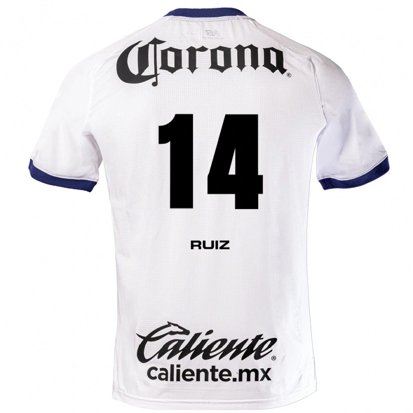 Danxen Niño Camiseta Marcel Ruiz #14 Blanco Azul Negro 2ª Equipación 2026/27 La Camisa México
