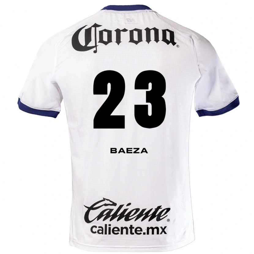Danxen Niño Camiseta Claudio Baeza #23 Blanco Azul Negro 2ª Equipación 2026/27 La Camisa México