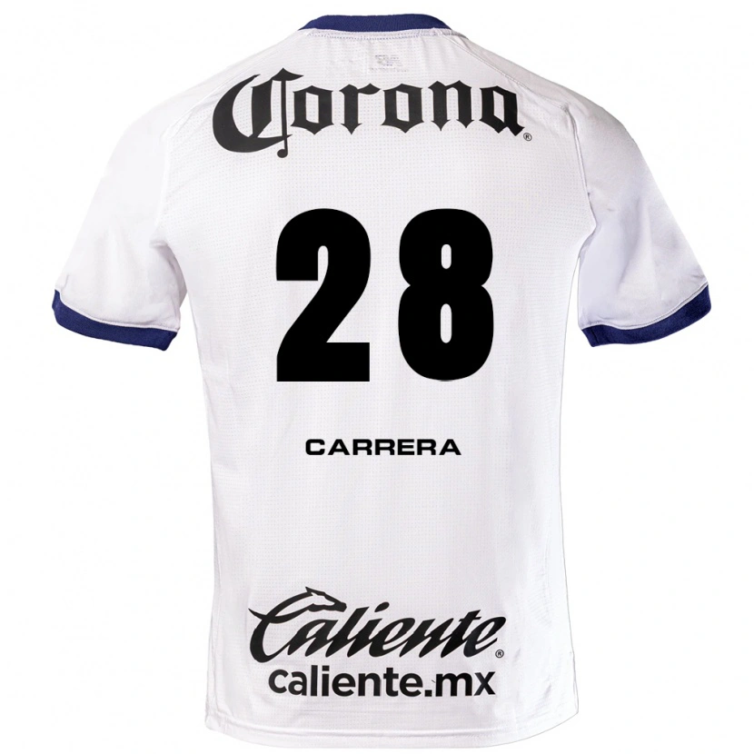 Danxen Niño Camiseta Nico Carrera #28 Blanco Azul Negro 2ª Equipación 2026/27 La Camisa México
