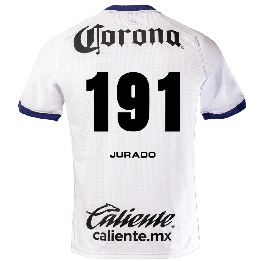 Danxen Niño Camiseta Pablo Jurado #191 Blanco Azul Negro 2ª Equipación 2026/27 La Camisa México