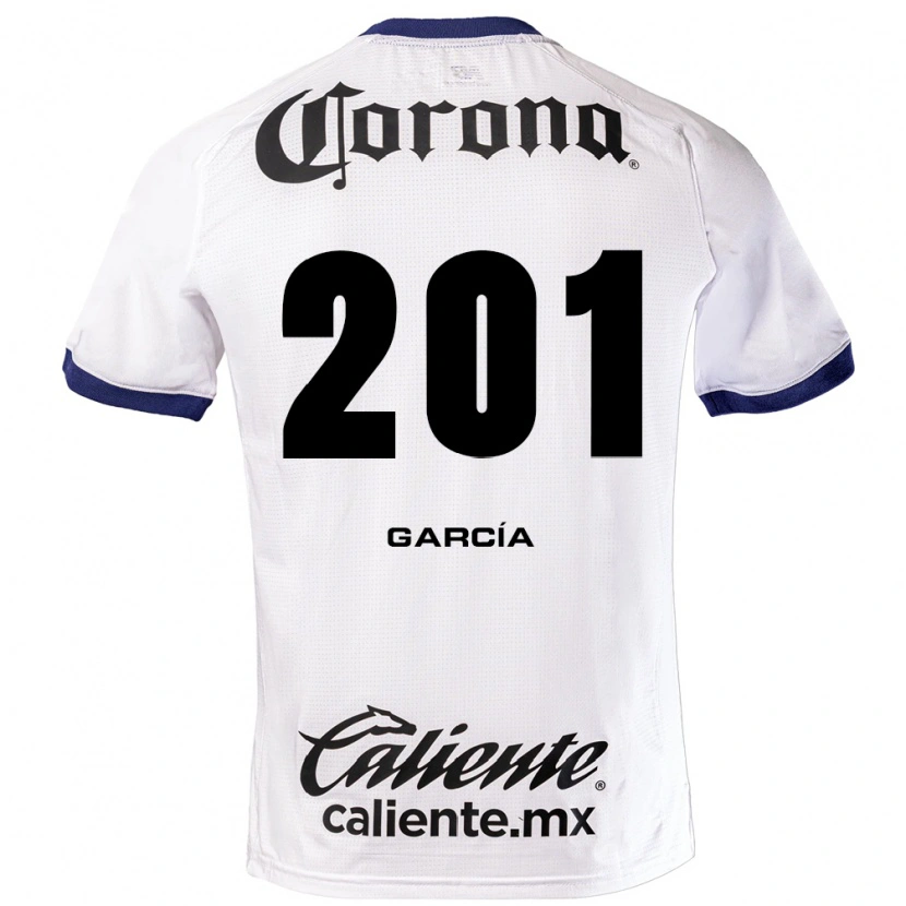 Danxen Niño Camiseta Eros García #201 Blanco Azul Negro 2ª Equipación 2026/27 La Camisa México