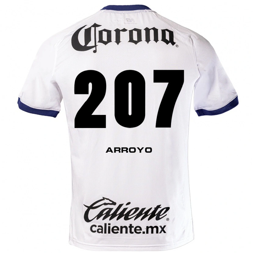 Danxen Niño Camiseta José Arroyo #207 Blanco Azul Negro 2ª Equipación 2026/27 La Camisa México