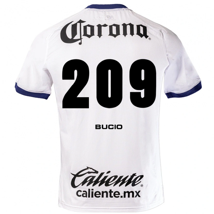 Danxen Niño Camiseta Sebastián Bucio #209 Blanco Azul Negro 2ª Equipación 2026/27 La Camisa México