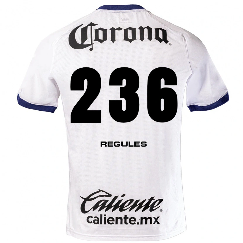 Danxen Niño Camiseta Carlo Regules #236 Blanco Azul Negro 2ª Equipación 2026/27 La Camisa México