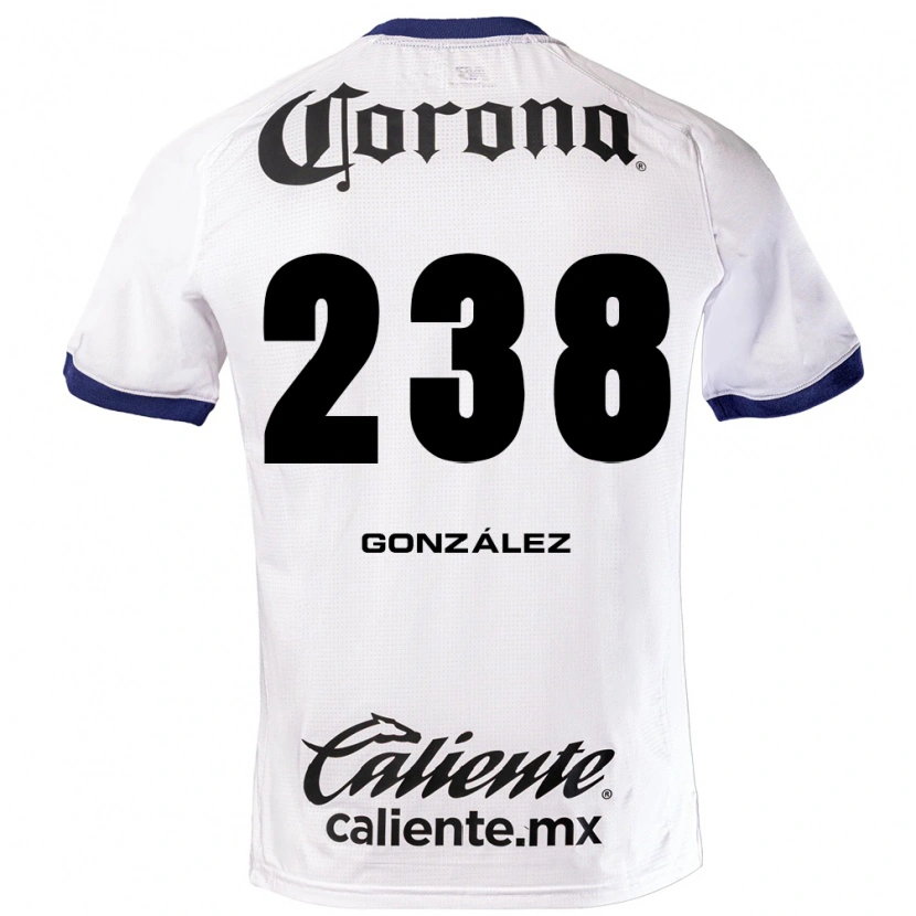 Danxen Niño Camiseta Geovani González #238 Blanco Azul Negro 2ª Equipación 2026/27 La Camisa México