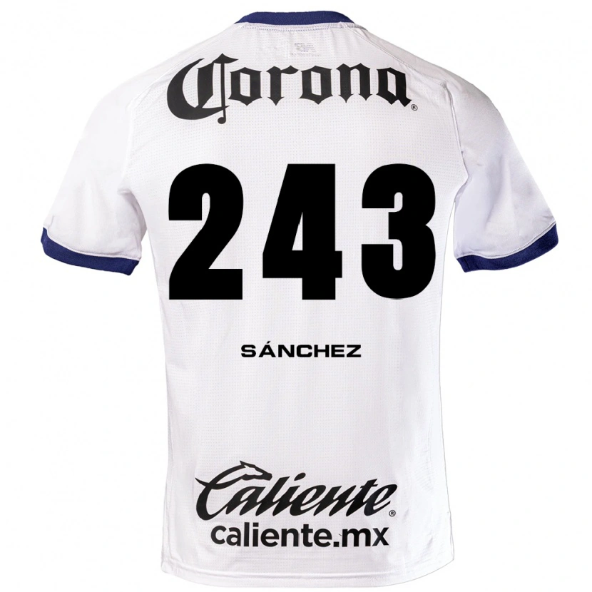 Danxen Niño Camiseta Cedric Sánchez #243 Blanco Azul Negro 2ª Equipación 2026/27 La Camisa México