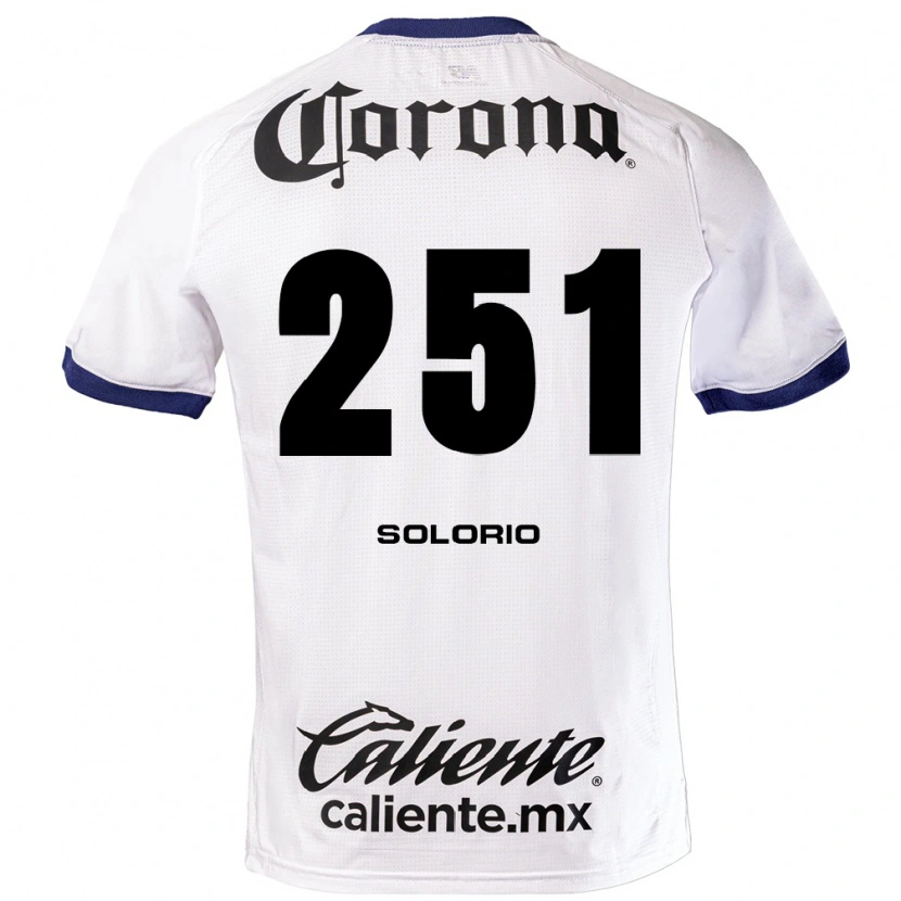 Danxen Niño Camiseta Marco Solorio #251 Blanco Azul Negro 2ª Equipación 2026/27 La Camisa México