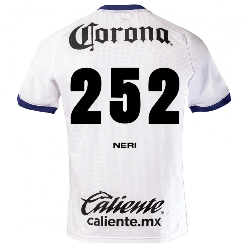 Danxen Niño Camiseta Luis Neri #252 Blanco Azul Negro 2ª Equipación 2026/27 La Camisa México