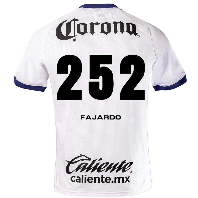 Danxen Niño Camiseta Rafael Fajardo #252 Blanco Azul Negro 2ª Equipación 2026/27 La Camisa México