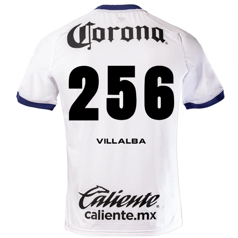 Danxen Niño Camiseta Uriel Villalba #256 Blanco Azul Negro 2ª Equipación 2026/27 La Camisa México