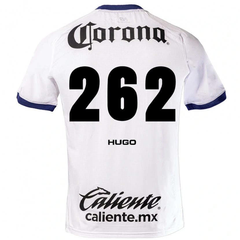 Danxen Niño Camiseta Hugo Maximiliano González #262 Blanco Azul Negro 2ª Equipación 2026/27 La Camisa México