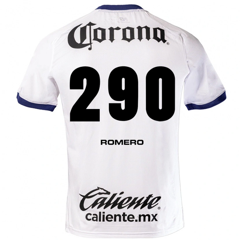 Danxen Niño Camiseta Marvin Romero #290 Blanco Azul Negro 2ª Equipación 2026/27 La Camisa México