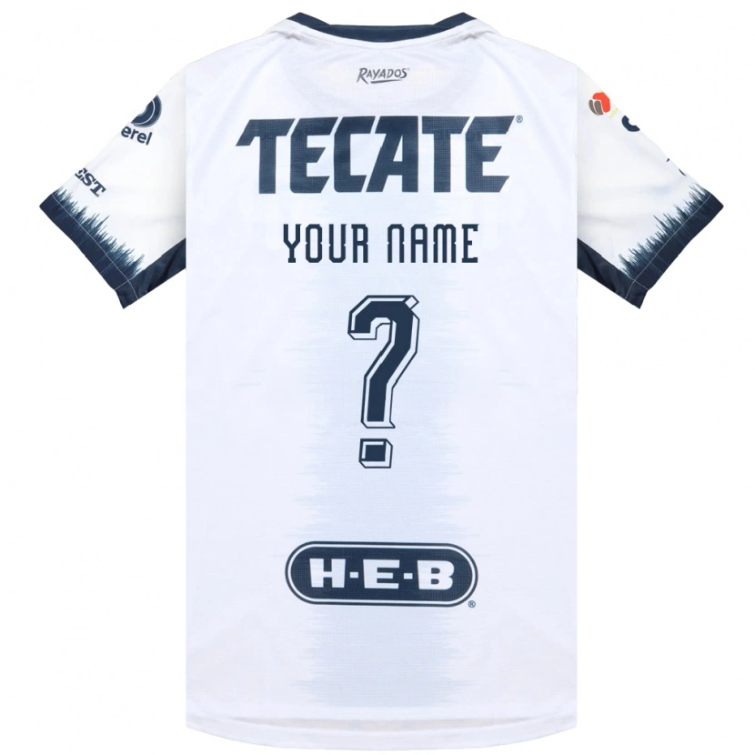 Danxen Niño Camiseta Su Nombre #0 Blanco Azul Tinta Rojo 2ª Equipación 2026/27 La Camisa México