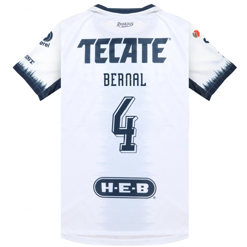 Danxen Niño Camiseta Rebeca Bernal #4 Blanco Azul Tinta Rojo 2ª Equipación 2026/27 La Camisa México