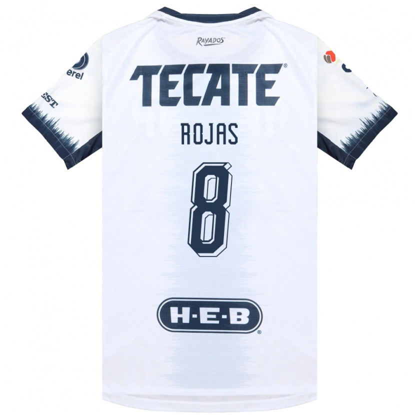 Danxen Niño Camiseta Joao Rojas #8 Blanco Azul Tinta Rojo 2ª Equipación 2026/27 La Camisa México