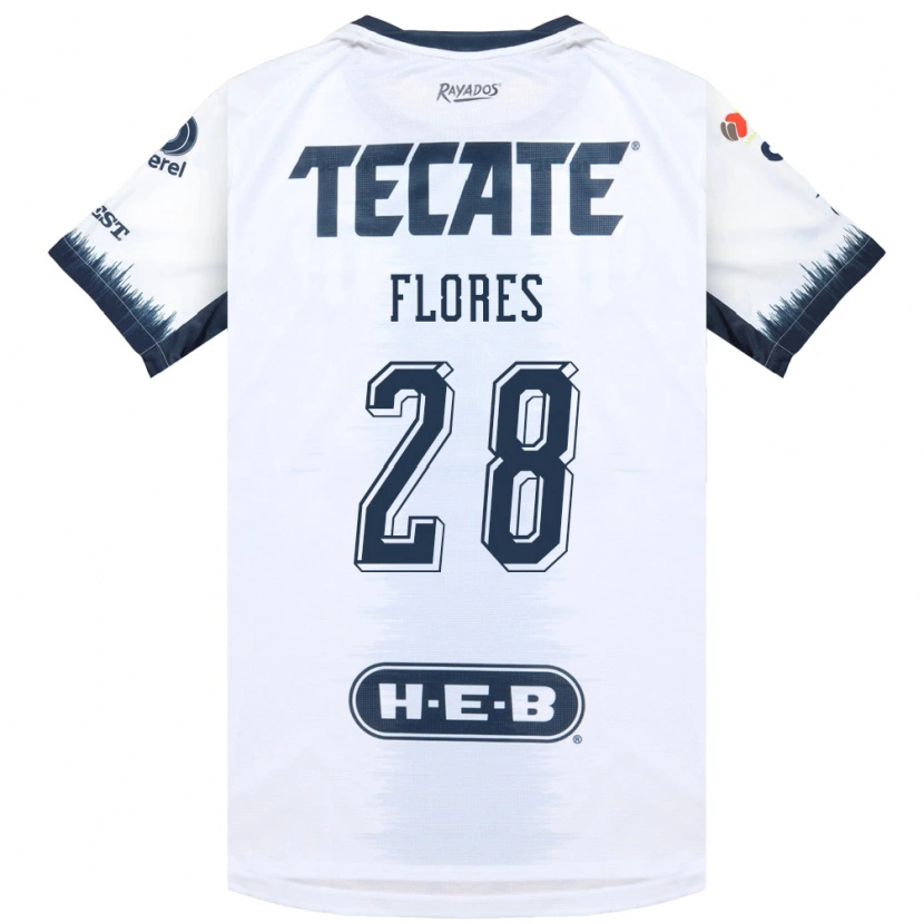 Danxen Niño Camiseta Silvana Flores #28 Blanco Azul Tinta Rojo 2ª Equipación 2026/27 La Camisa México