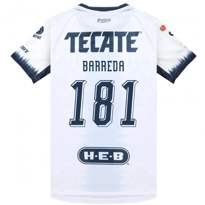 Danxen Niño Camiseta Dimas Barreda #181 Blanco Azul Tinta Rojo 2ª Equipación 2026/27 La Camisa México